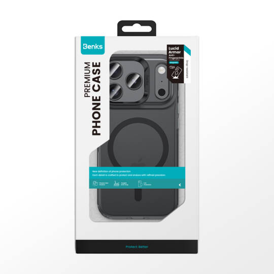 Apple iPhone 17 Pro Max Kılıf M-Safe Şarj Özellikli Benks C-Magnet Lucid Armor Kapak - 21
