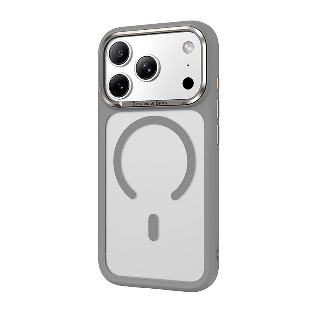 Apple iPhone 17 Pro Max Kılıf M-Safe Şarj Özellikli Benks Mist C-Magnet Kapak - 9