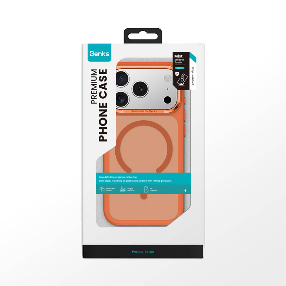 Apple iPhone 17 Pro Max Kılıf M-Safe Şarj Özellikli Benks Mist C-Magnet Kapak - 10