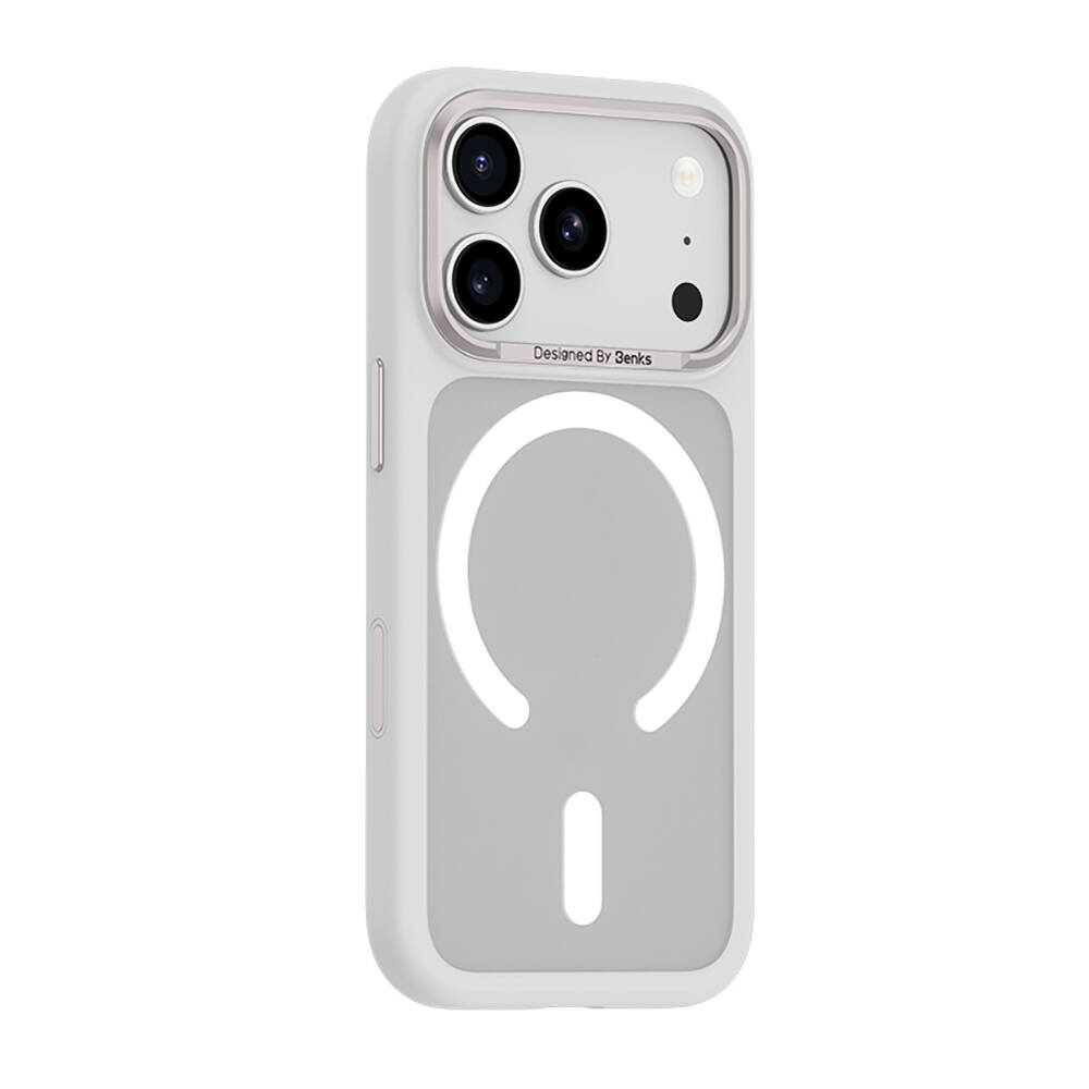 Apple iPhone 17 Pro Max Kılıf M-Safe Şarj Özellikli Benks Mist C-Magnet Kapak - 17