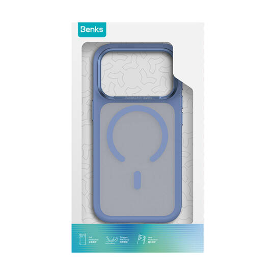 Apple iPhone 17 Pro Max Kılıf M-Safe Şarj Özellikli Benks Mist C-Magnet Yeni Seri Kapak - 5