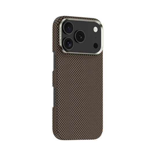Apple iPhone 17 Pro Max Kılıf M-safe Şarj Özellikli Benks Yeni Seri ArmorTint ArmorAir Kevlar Karbon Kapak Gold
