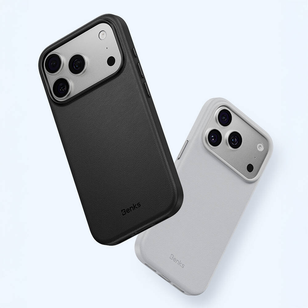 Apple iPhone 17 Pro Max Kılıf M-safe Şarj Özellikli Çizilmeye Dayanıklı Benks VitaPro Serisi PU Deri Kapak - 11