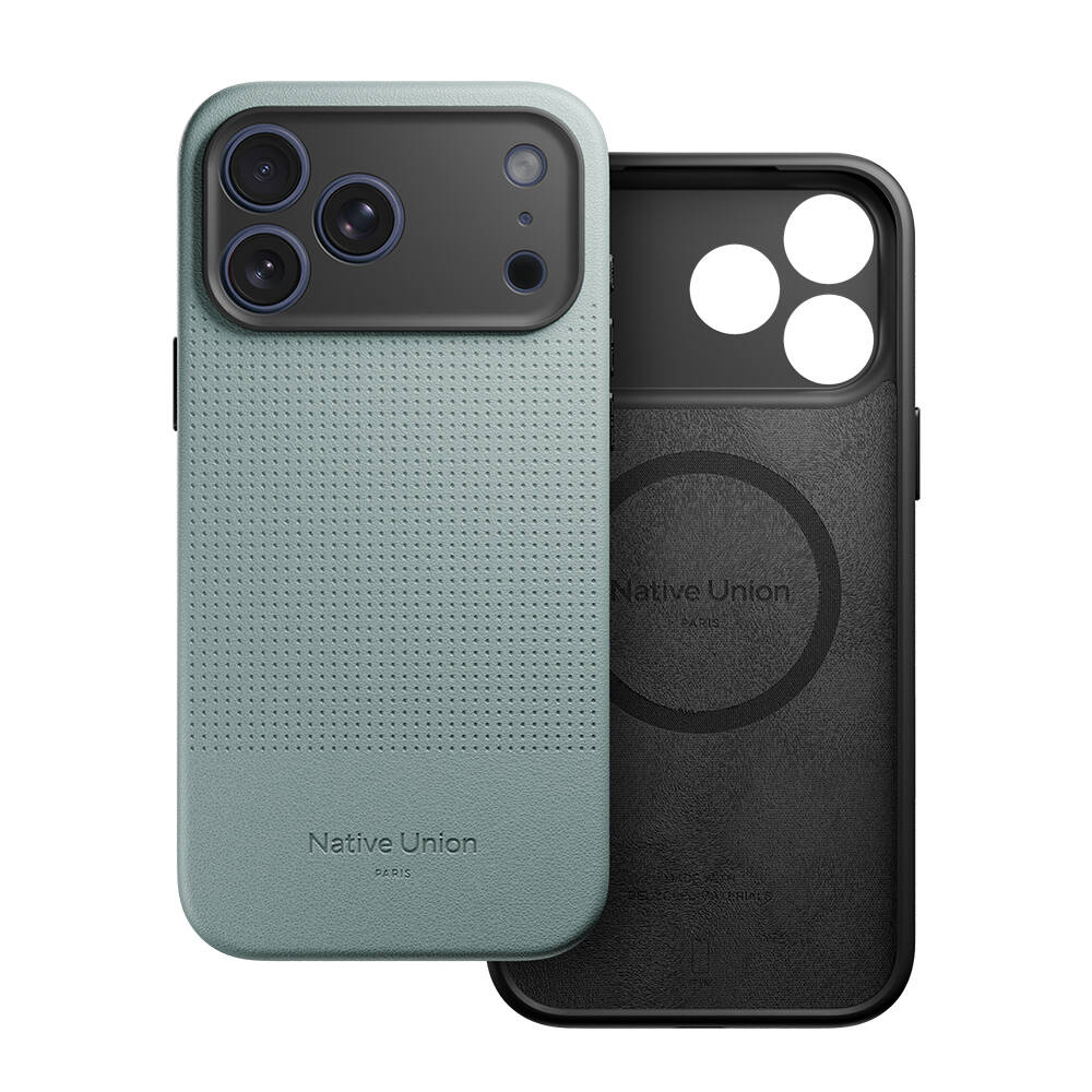 Apple iPhone 17 Pro Max Kılıf M-safe Şarj Özellikli Deri Dokulu Native Union 2025 Active Serisi Kapak - 3