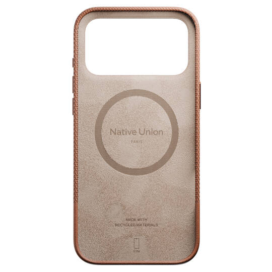 Apple iPhone 17 Pro Max Kılıf M-safe Şarj Özellikli Deri Dokulu Native Union RE Classic Serisi Kapak - 12