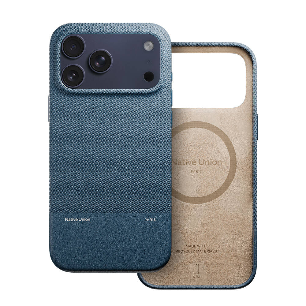 Apple iPhone 17 Pro Max Kılıf M-safe Şarj Özellikli Deri Dokulu Native Union RE Classic Serisi Kapak - 4