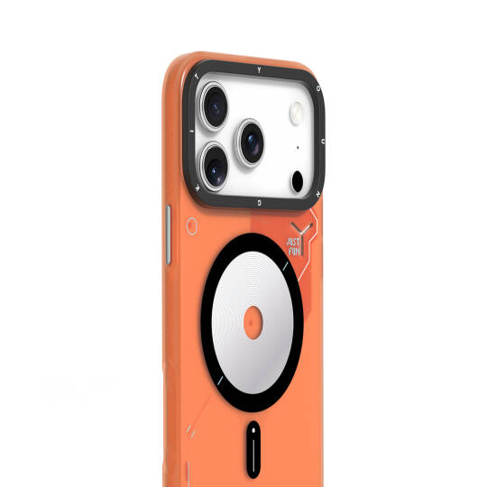 Apple iPhone 17 Pro Max Kılıf M-safe Şarj Özellikli Disk Desenli Youngkit Disc Battle Kapak - 17