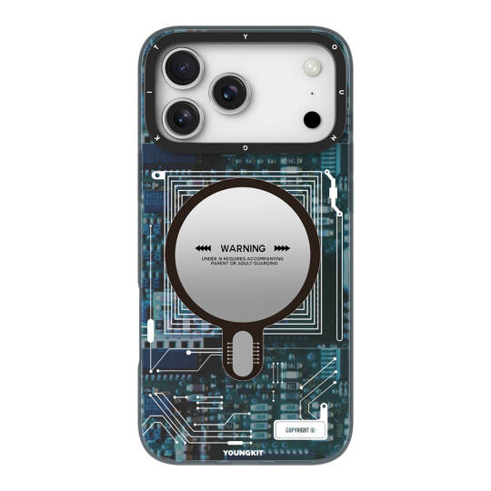 Apple iPhone 17 Pro Max Kılıf M-safe Şarj Özellikli Kamera Denetim Butonlu Youngkit Technology Serisi Kapak - 2