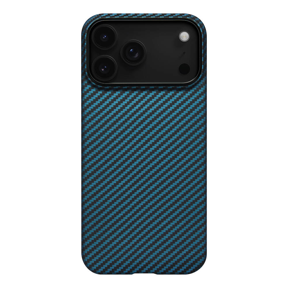 Apple iPhone 17 Pro Max Kılıf M-Safe Şarj Özellikli Kamera Kontrol Butonlu Aramid Karbon Fiber Pitaka Ultra-Slim Kapak - 2