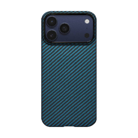 Apple iPhone 17 Pro Max Kılıf M-Safe Şarj Özellikli Kamera Kontrol Butonlu Aramid Karbon Fiber Pitaka Ultra-Slim Kapak - 4