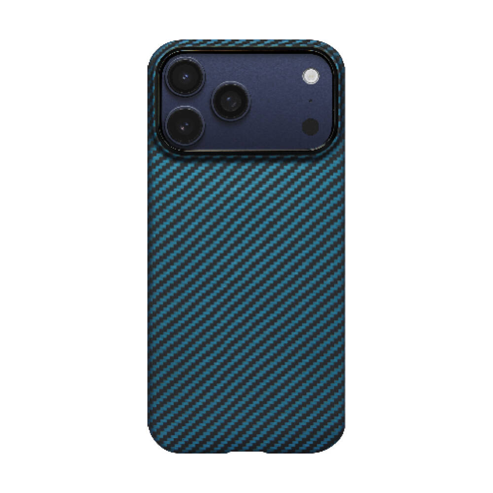 Apple iPhone 17 Pro Max Kılıf M-Safe Şarj Özellikli Kamera Kontrol Butonlu Aramid Karbon Fiber Pitaka Ultra-Slim Kapak - 4