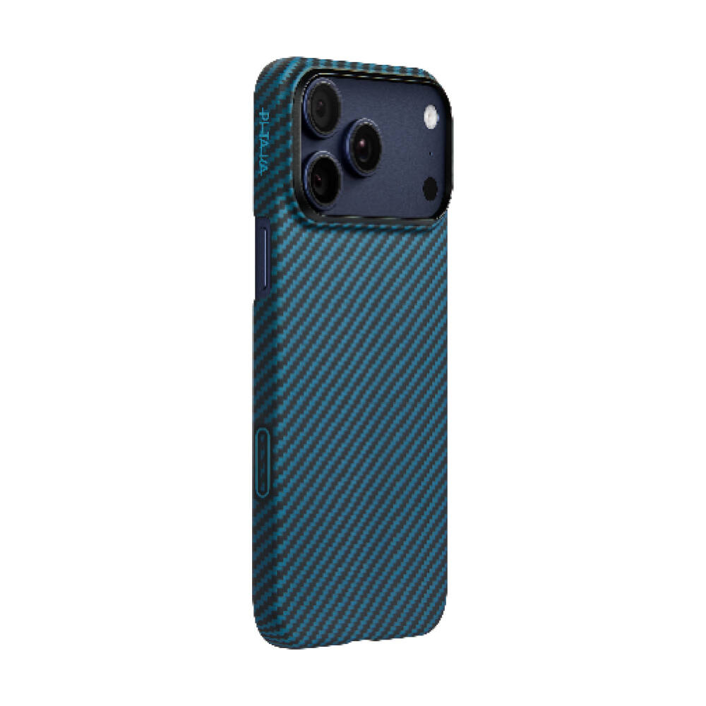Apple iPhone 17 Pro Max Kılıf M-Safe Şarj Özellikli Kamera Kontrol Butonlu Aramid Karbon Fiber Pitaka Ultra-Slim Kapak - 5