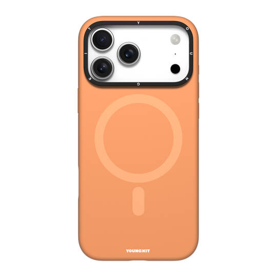 Apple iPhone 17 Pro Max Kılıf M-Safe Şarj Özellikli Kamera Standlı Youngkit Gel Cream Serisi Kapak - 4