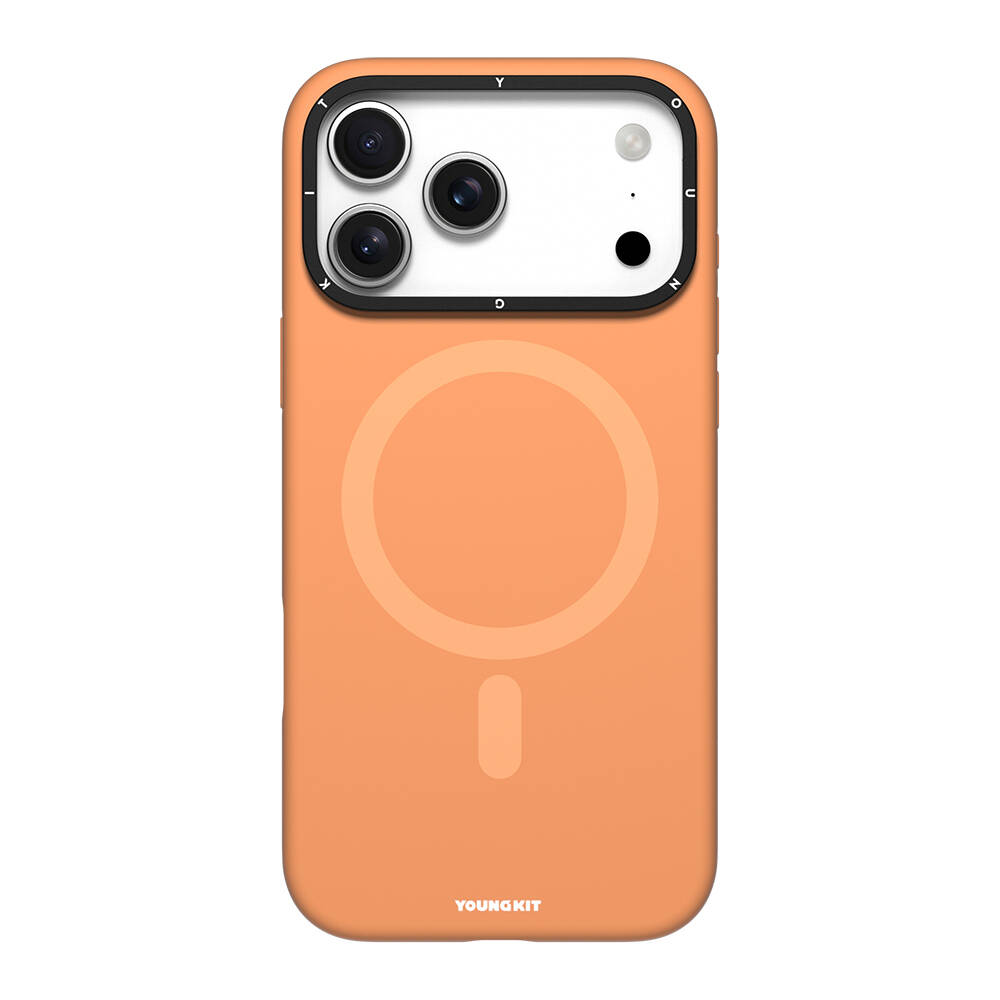 Apple iPhone 17 Pro Max Kılıf M-Safe Şarj Özellikli Kamera Standlı Youngkit Gel Cream Serisi Kapak - 4