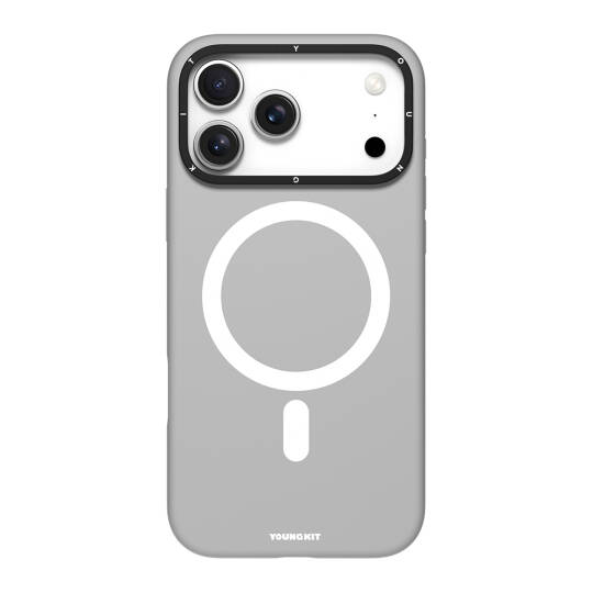 Apple iPhone 17 Pro Max Kılıf M-Safe Şarj Özellikli Kamera Standlı Youngkit Gel Cream Serisi Kapak - 2