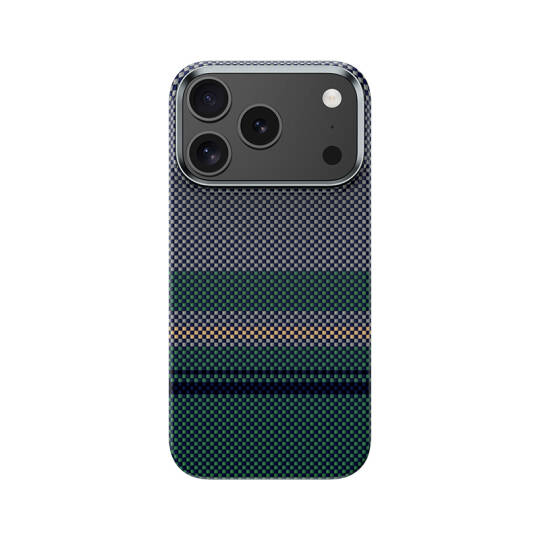 Apple iPhone 17 Pro Max Kılıf M-safe Şarj Özellikli Karbon Fiber Tasarımlı Benks Aurora ArmorAir Kevlar Kapak - 3