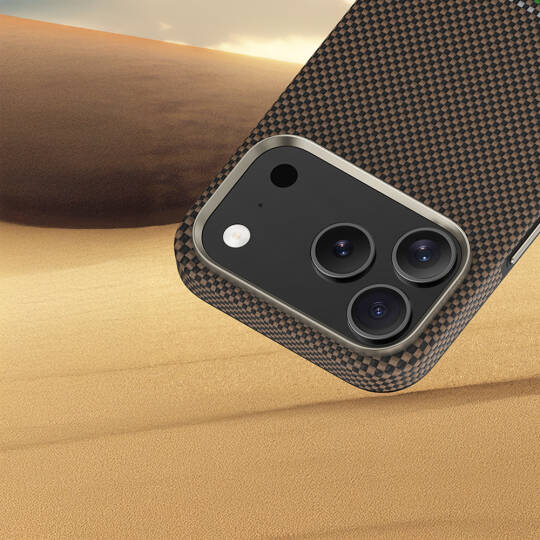 Apple iPhone 17 Pro Max Kılıf M-safe Şarj Özellikli Karbon Fiber Tasarımlı Benks Prestige ArmorPro Kevlar Kapak - 9