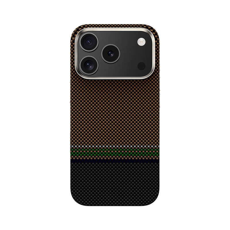 Apple iPhone 17 Pro Max Kılıf M-safe Şarj Özellikli Karbon Fiber Tasarımlı Benks Prestige ArmorPro Kevlar Kapak - 1