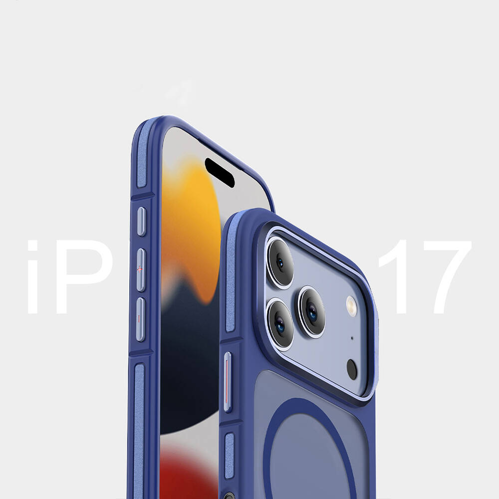 Apple iPhone 17 Pro Max Kılıf M-safe Şarj Özellikli Mat Görünümlü Wlons Vevo Kapak - 14