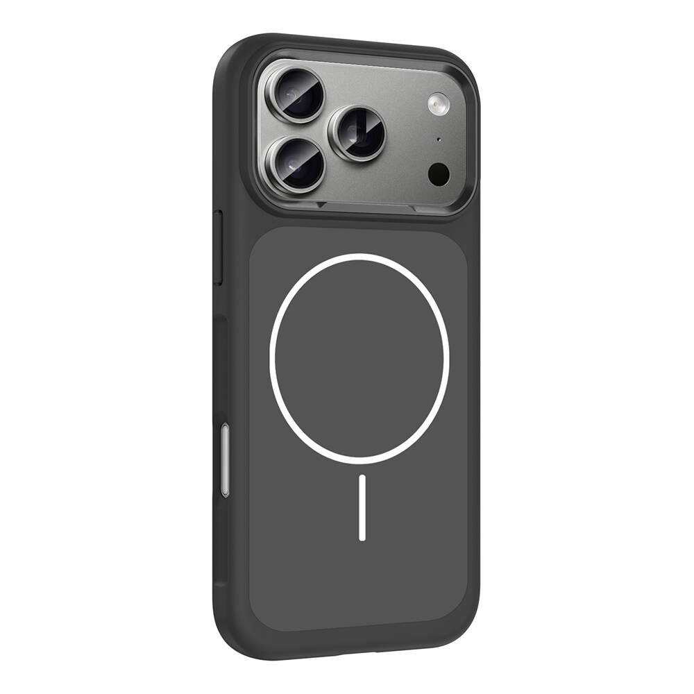 Apple iPhone 17 Pro Max Kılıf M-Safe Şarj Özellikli Metal Kamera Çerçeveli Zore Sanremo Silikon Kapak - 8