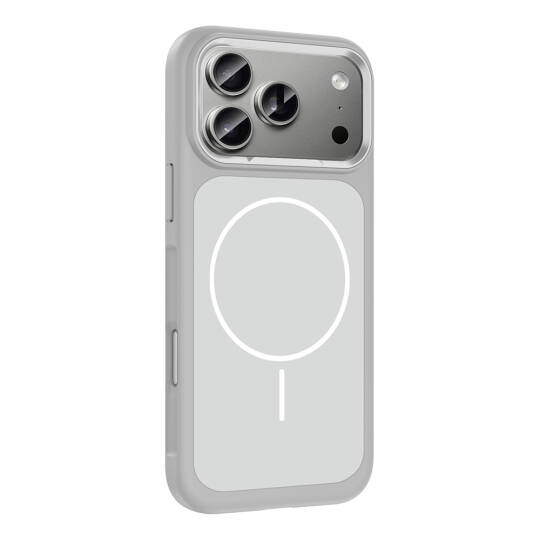 Apple iPhone 17 Pro Max Kılıf M-Safe Şarj Özellikli Metal Kamera Çerçeveli Zore Sanremo Silikon Kapak - 11