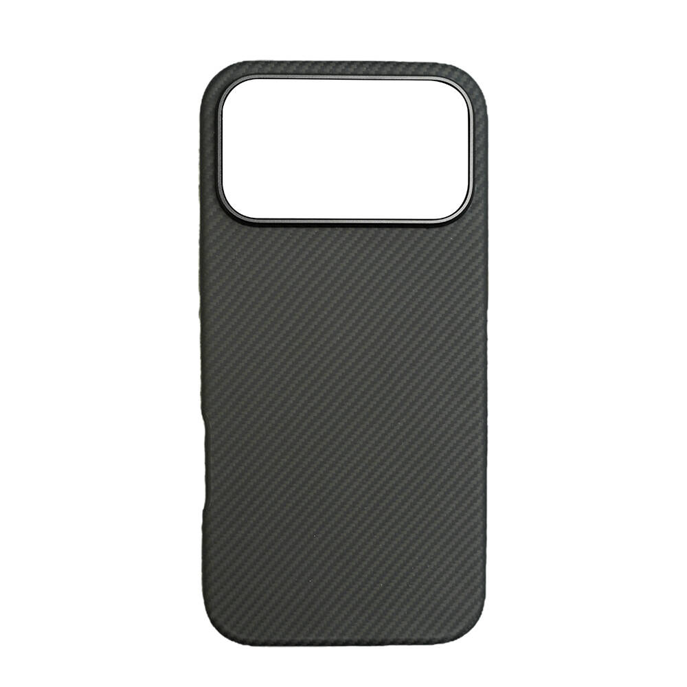 Apple iPhone 17 Pro Max Kılıf M-safe Şarj Özellikli Mohseven 600D Aramid Fiber Kapak - 1