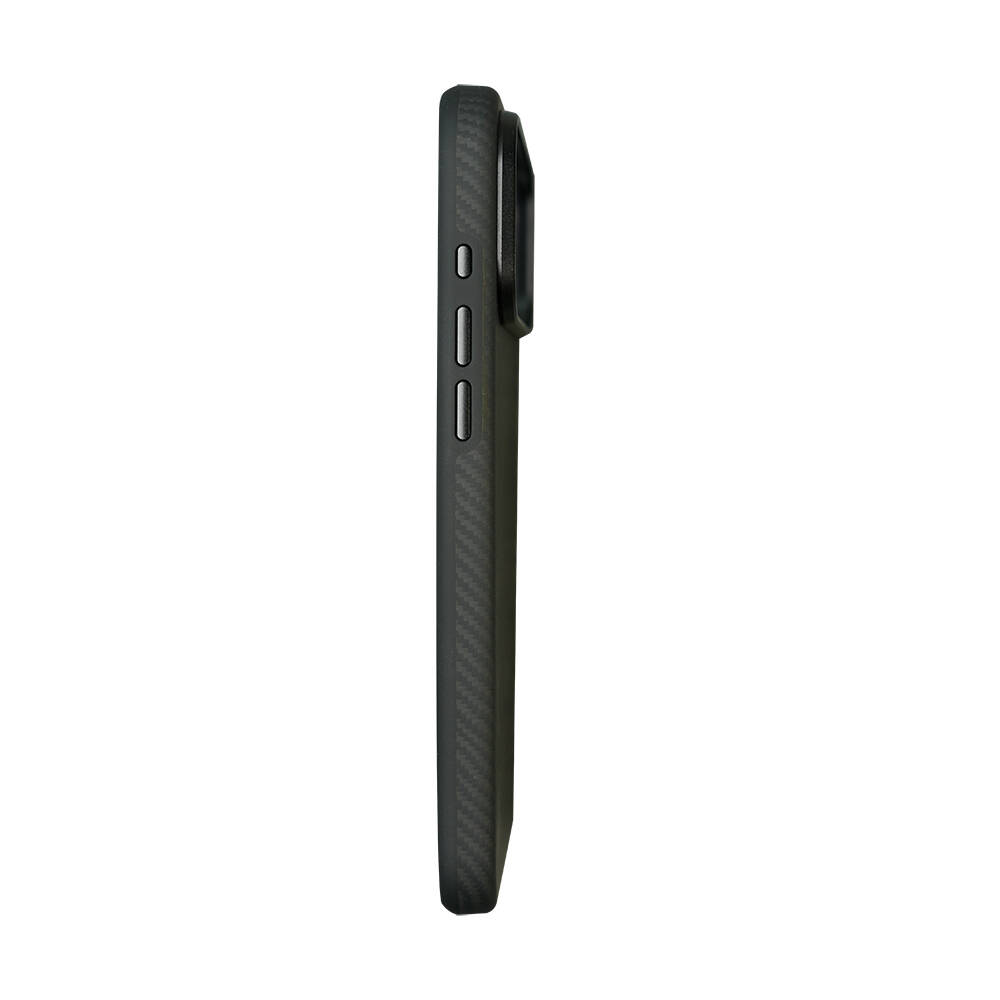 Apple iPhone 17 Pro Max Kılıf M-safe Şarj Özellikli Mohseven 600D Aramid Fiber Kapak - 4