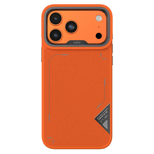 Apple iPhone 17 Pro Max Kılıf M-safe Şarj Özellikli O-Ring Metal Kamera Çerçeveli Kajsa Matrix Collection Kapak - 4