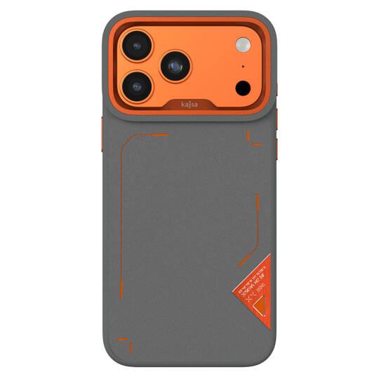 Apple iPhone 17 Pro Max Kılıf M-safe Şarj Özellikli O-Ring Metal Kamera Çerçeveli Kajsa Matrix Collection Kapak - 2