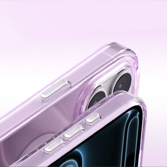 Apple iPhone 17 Pro Max Kılıf M-Safe Şarj Özellikli Orjinal Swarovski Taşlı Zore Paris Rovix Sert PC Kapak - 29