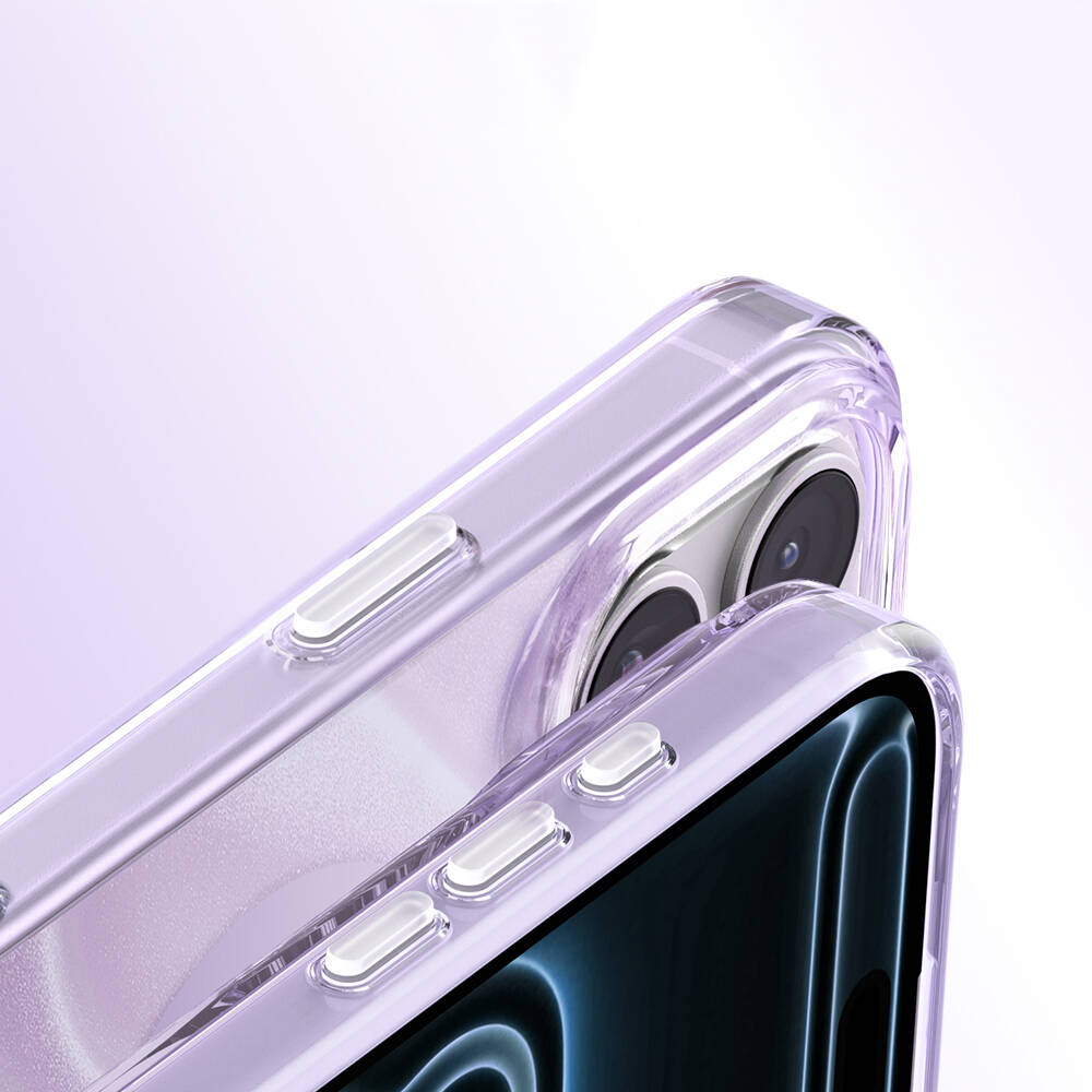 Apple iPhone 17 Pro Max Kılıf M-Safe Şarj Özellikli Orjinal Swarovski Taşlı Zore Paris Rovix Sert PC Kapak - 6