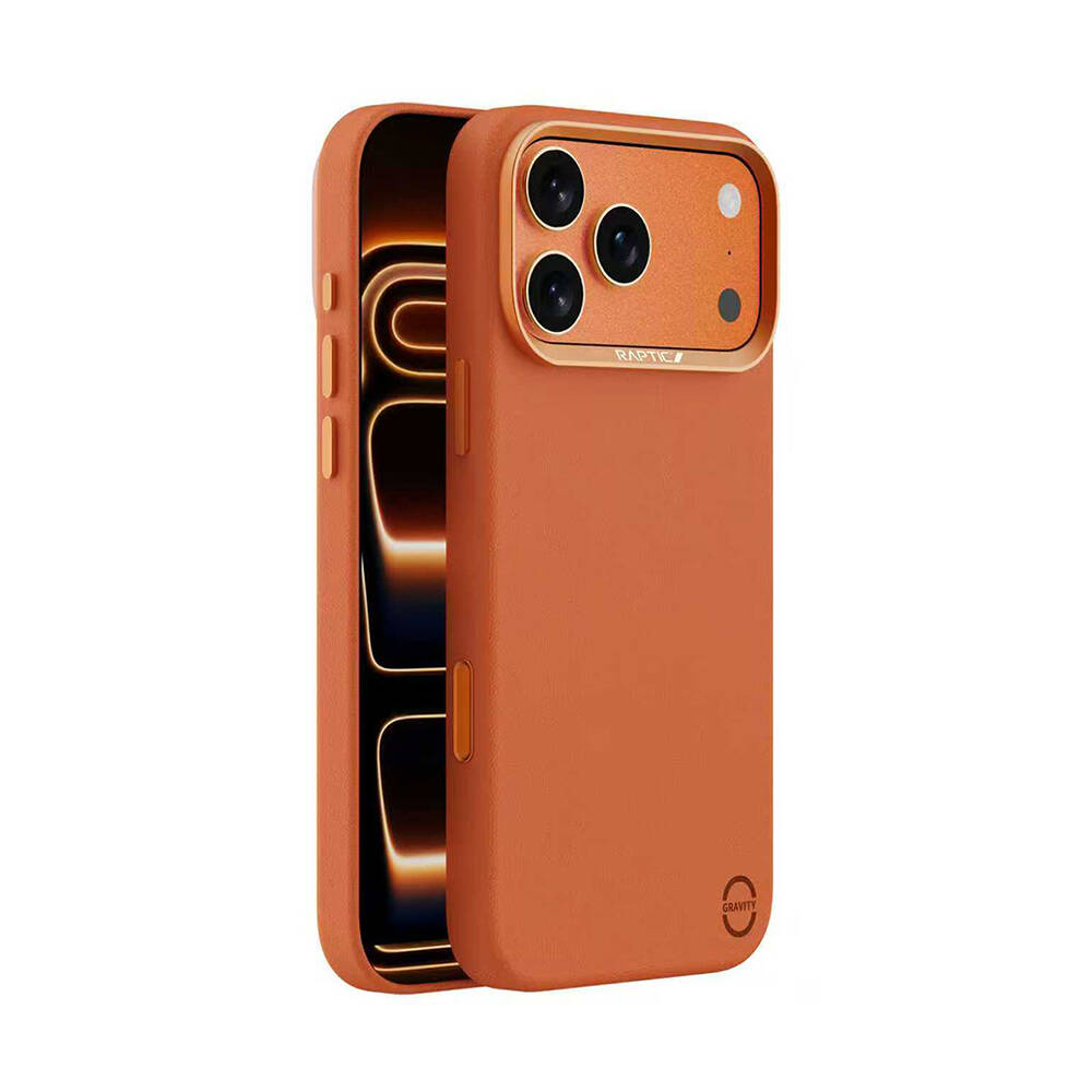 Apple iPhone 17 Pro Max Kılıf M-Safe Şarj Özellikli Polimerik Deri Raptic Urban Nano Kapak - 3