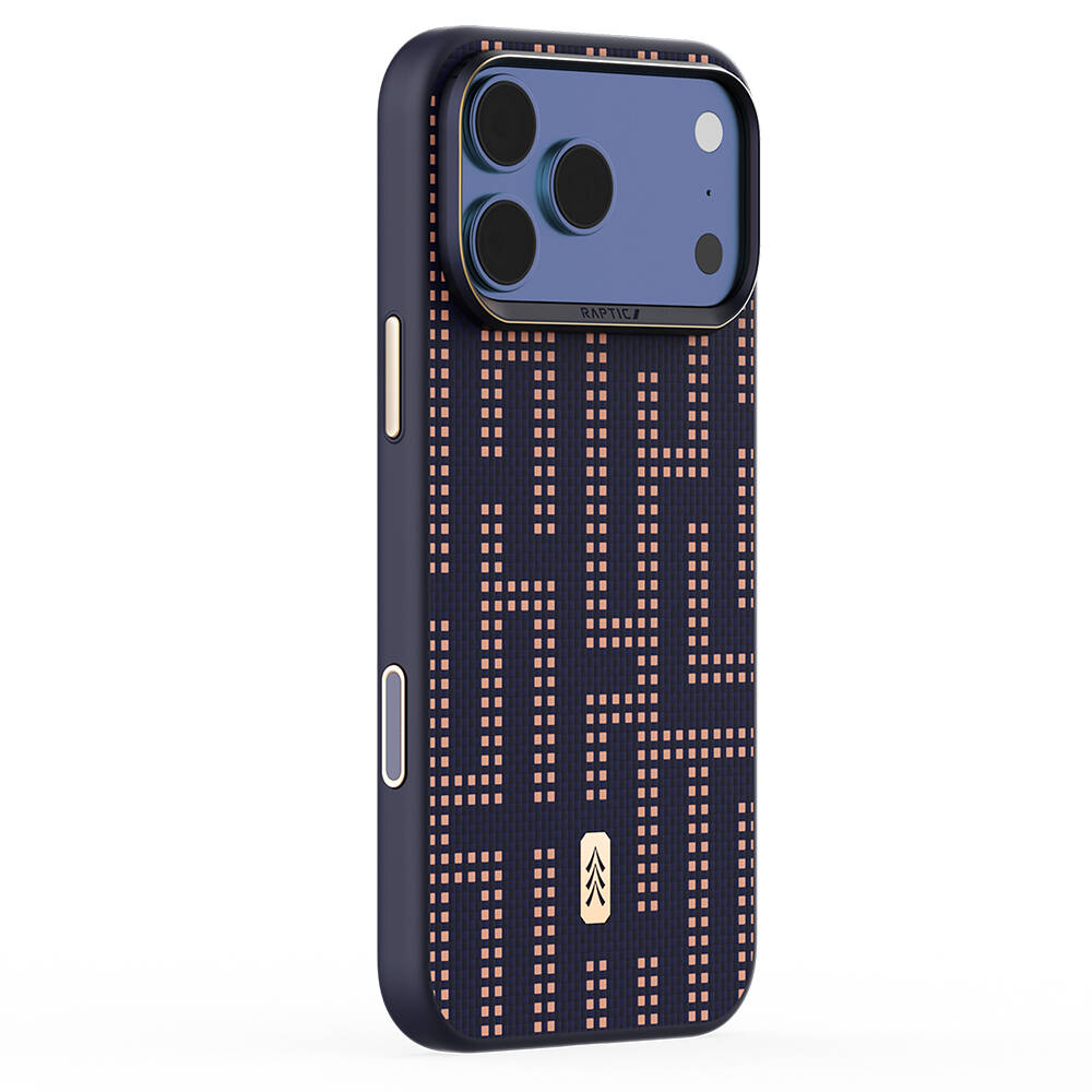 Apple iPhone 17 Pro Max Kılıf M-safe Şarj Özellikli Raptic Aramid Dual Grid Serisi Karbon Kapak - 11