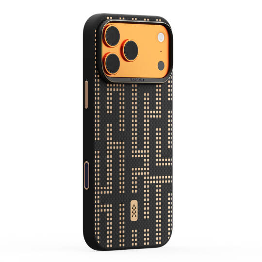 Apple iPhone 17 Pro Max Kılıf M-safe Şarj Özellikli Raptic Aramid Dual Grid Serisi Karbon Kapak - 4