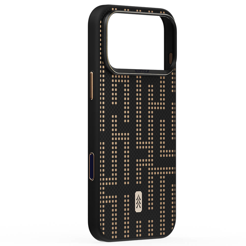 Apple iPhone 17 Pro Max Kılıf M-safe Şarj Özellikli Raptic Aramid Dual Grid Serisi Karbon Kapak - 8