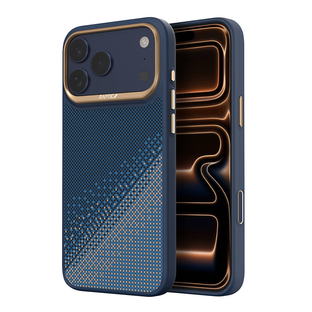 Apple iPhone 17 Pro Max Kılıf M-safe Şarj Özellikli Raptic Aramid Dual Serenity Serisi Karbon Kapak - 9