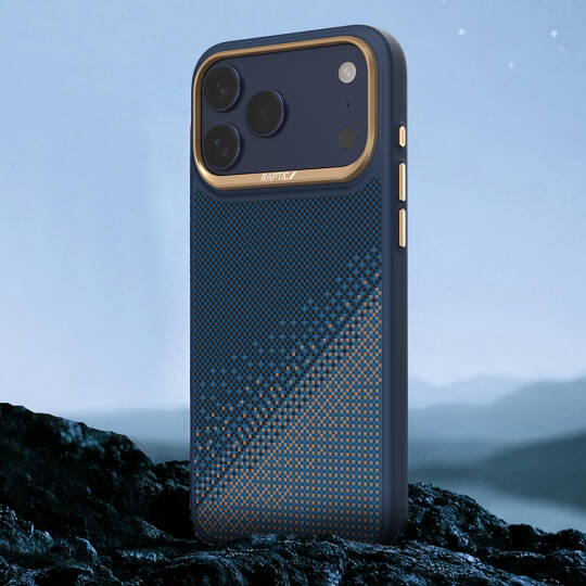 Apple iPhone 17 Pro Max Kılıf M-safe Şarj Özellikli Raptic Aramid Dual Serenity Serisi Karbon Kapak - 10
