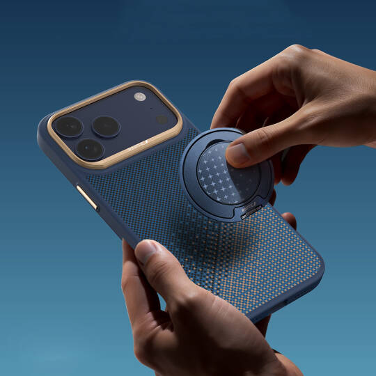 Apple iPhone 17 Pro Max Kılıf M-safe Şarj Özellikli Raptic Aramid Dual Serenity Serisi Karbon Kapak - 14