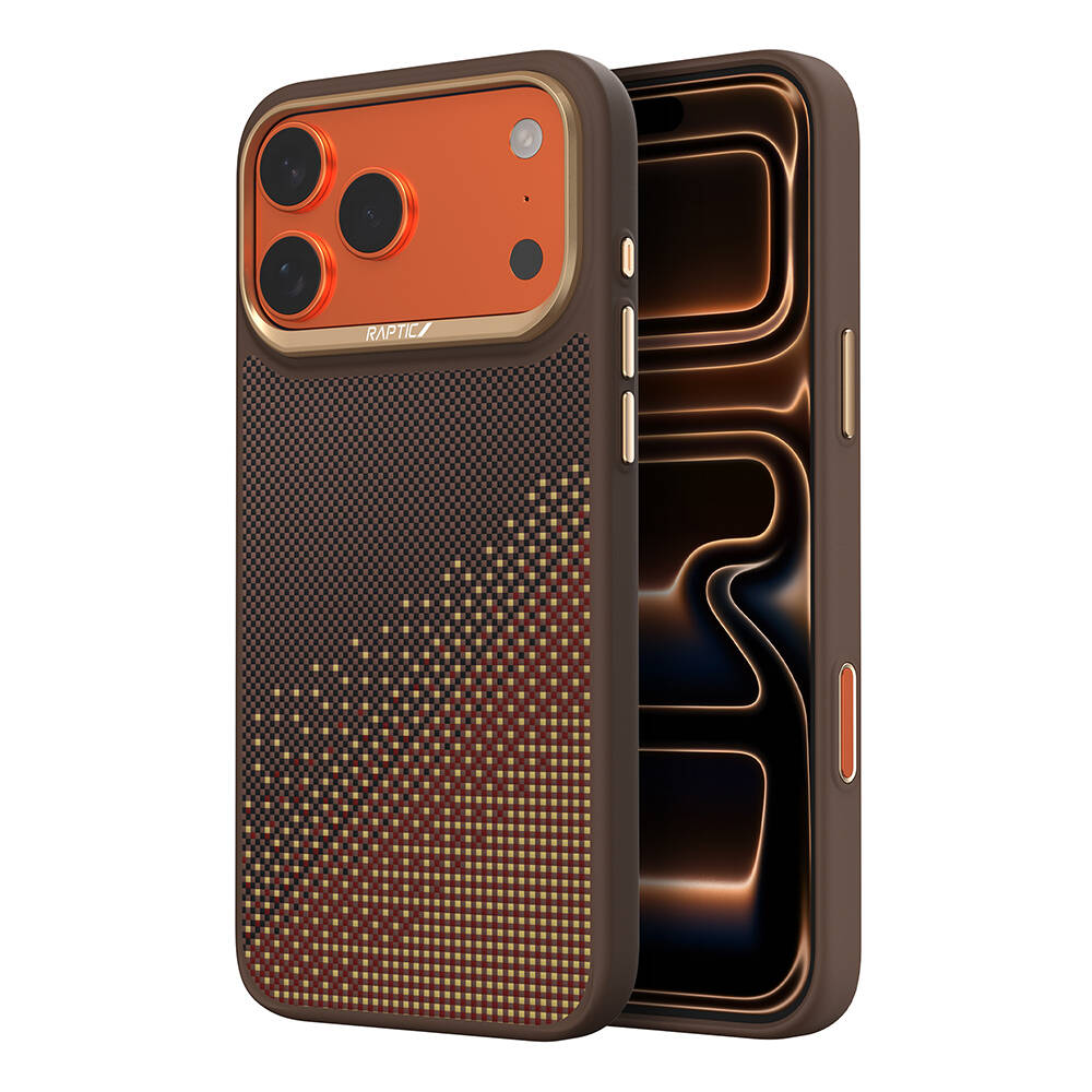 Apple iPhone 17 Pro Max Kılıf M-safe Şarj Özellikli Raptic Aramid Dual Serenity Serisi Karbon Kapak - 1