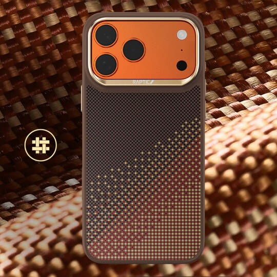Apple iPhone 17 Pro Max Kılıf M-safe Şarj Özellikli Raptic Aramid Dual Serenity Serisi Karbon Kapak - 2