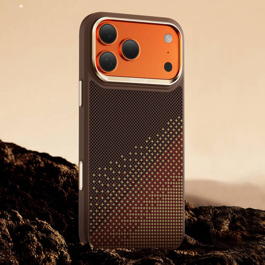 Apple iPhone 17 Pro Max Kılıf M-safe Şarj Özellikli Raptic Aramid Dual Serenity Serisi Karbon Kapak - 8