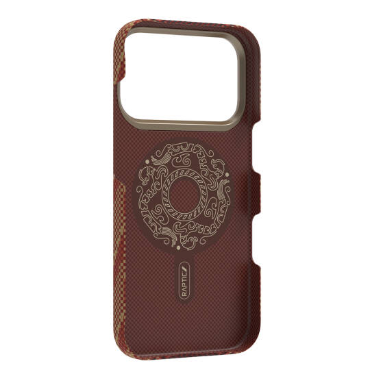 Apple iPhone 17 Pro Max Kılıf M-safe Şarj Özellikli Raptic Aramid Skin Bionic Serisi Karbon Kapak - 4