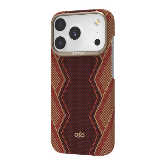 Apple iPhone 17 Pro Max Kılıf M-safe Şarj Özellikli Raptic Aramid Skin Bionic Serisi Karbon Kapak - 5