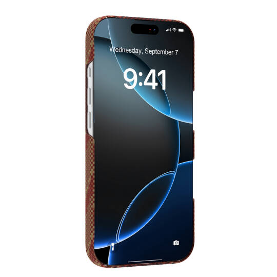 Apple iPhone 17 Pro Max Kılıf M-safe Şarj Özellikli Raptic Aramid Skin Bionic Serisi Karbon Kapak - 9