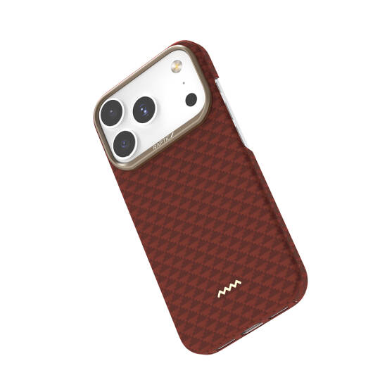 Apple iPhone 17 Pro Max Kılıf M-safe Şarj Özellikli Raptic Aramid Skin Origin Serisi Karbon Kapak - 11