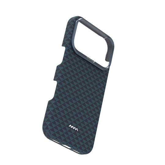 Apple iPhone 17 Pro Max Kılıf M-safe Şarj Özellikli Raptic Aramid Skin Origin Serisi Karbon Kapak - 21