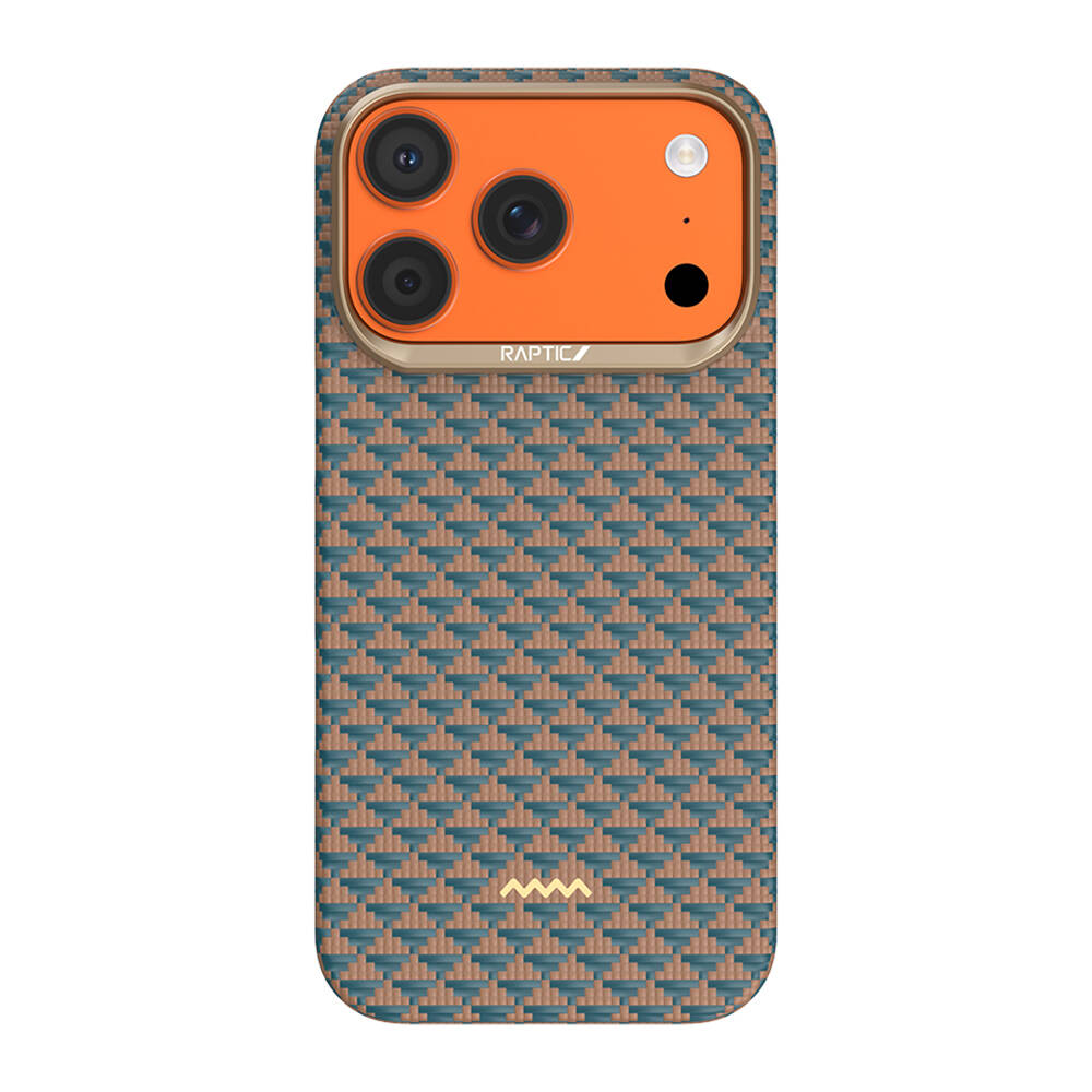 Apple iPhone 17 Pro Max Kılıf M-safe Şarj Özellikli Raptic Aramid Skin Origin Serisi Karbon Kapak - 4