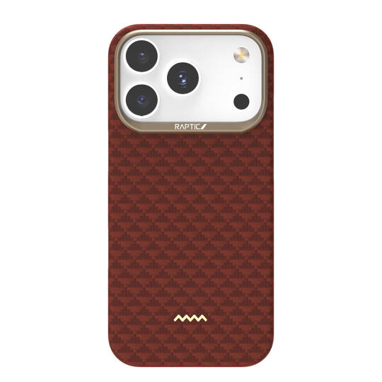 Apple iPhone 17 Pro Max Kılıf M-safe Şarj Özellikli Raptic Aramid Skin Origin Serisi Karbon Kapak - 1