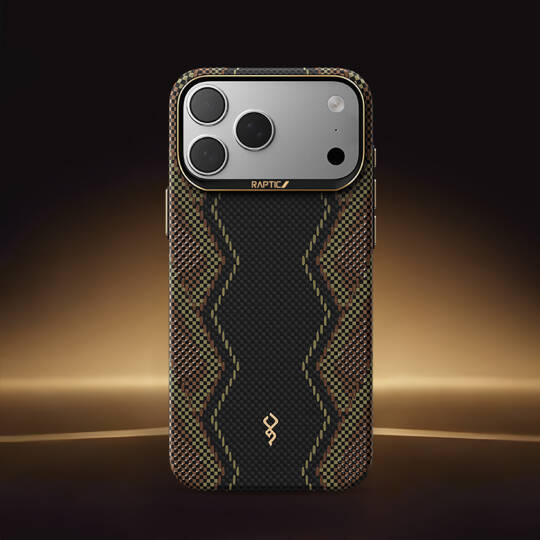 Apple iPhone 17 Pro Max Kılıf M-safe Şarj Özellikli Raptic Aramid Skin Scepter Serisi Karbon Kapak - 9