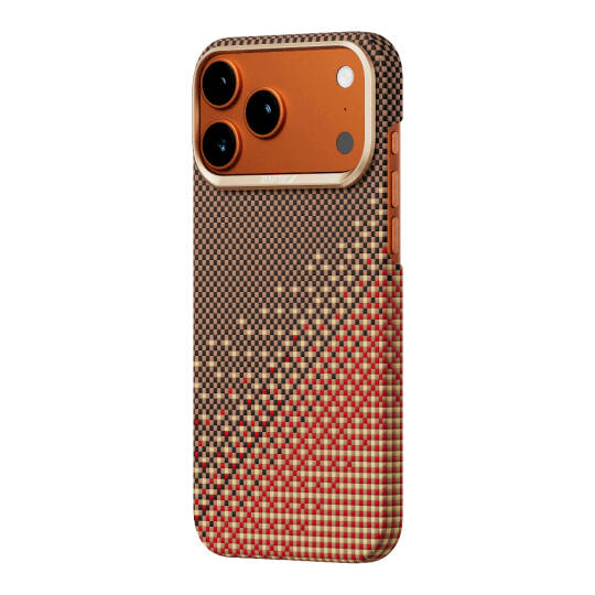 Apple iPhone 17 Pro Max Kılıf M-safe Şarj Özellikli Raptic Aramid Skin Serenity Serisi Karbon Kapak - 14